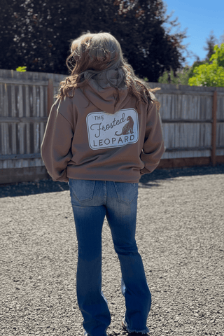 "The Frosted Leopard" Hoodie w/ White Logo tops "The Frosted Leopard" Hoodie w/ White Logo