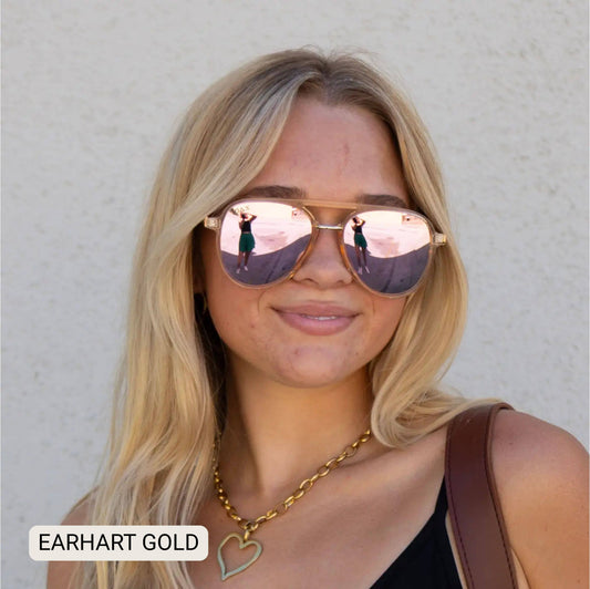 DAX Eyewear - Earhart - Women’s Aviator Sunglasses–Polarized Everyday Chic