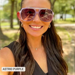 DAX Eyewear - Astrid - Women's Oversized Aviator Sunglasses sunglasses DAX Eyewear Astrid Women's Oversized Aviator Sunglasses | The Frosted Leopard