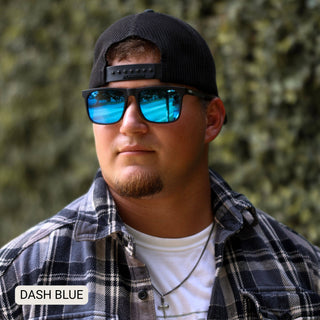 DAX Eyewear - Dash - Men's Polarized Square Sunglasses sunglasses DAX Eyewear Dash Men's Polarized Square Sunglasses | The Frosted Leopard
